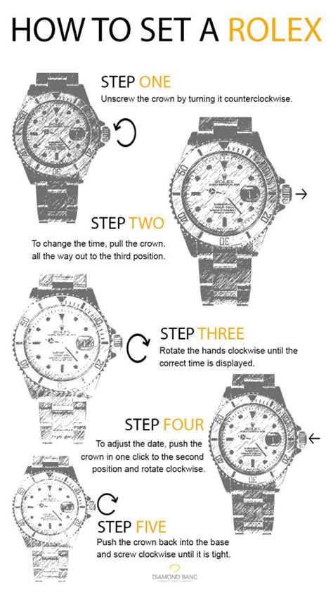 rolex watch set|how to adjust rolex time.